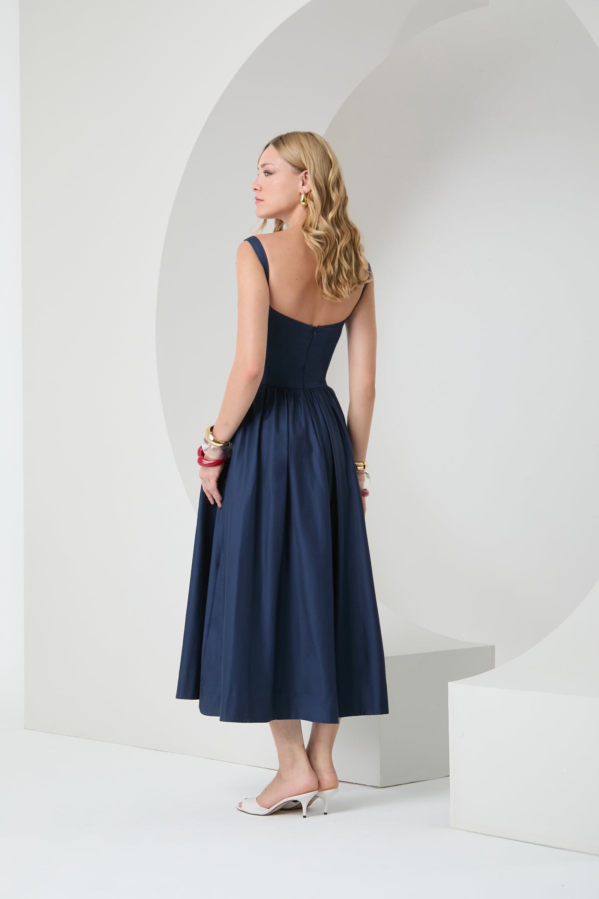 denim dressy dress Ashley Lauren 4659 - Short Sheath Dress