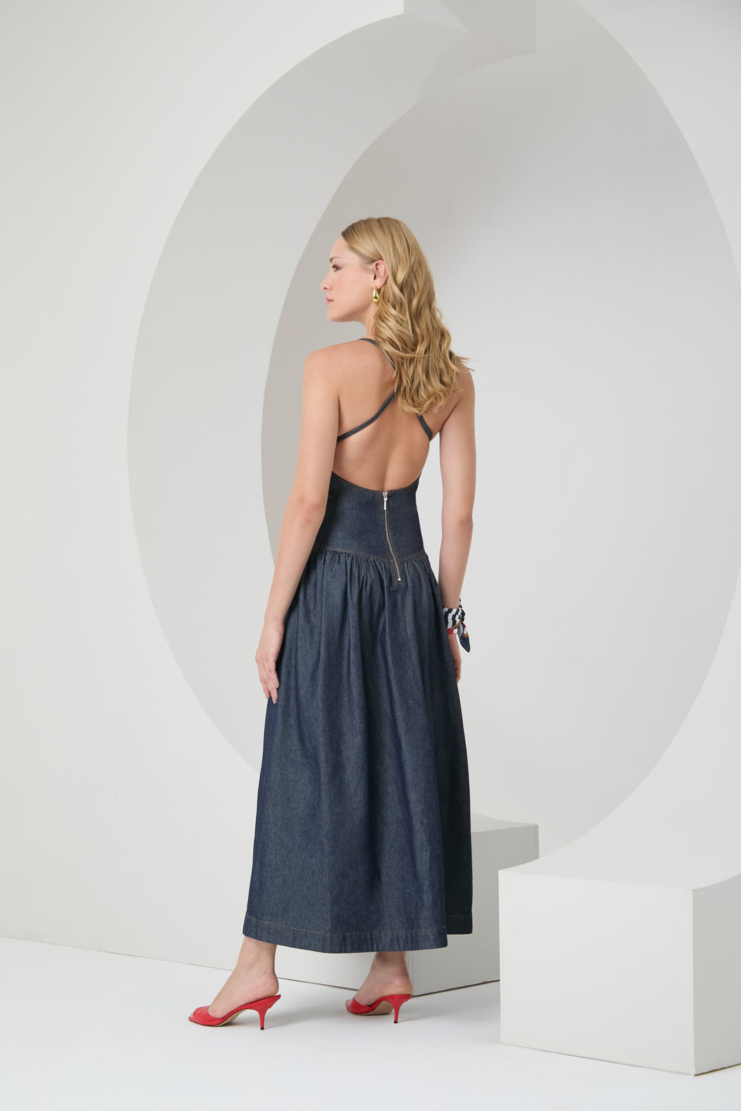Denim Midi Dress – Bela Boutique