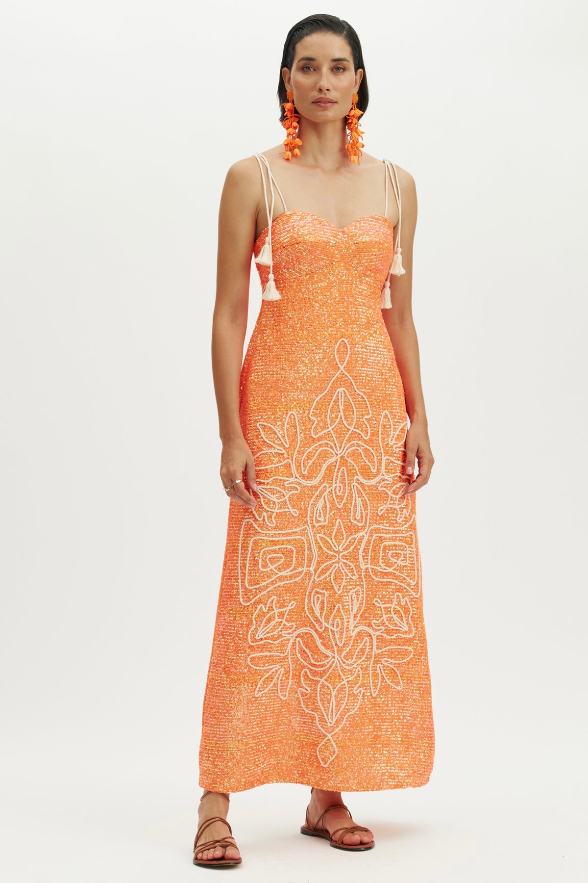 Embroidered Sequin Dress Bela Boutique Embroidered Sequin Dress Bela Boutique